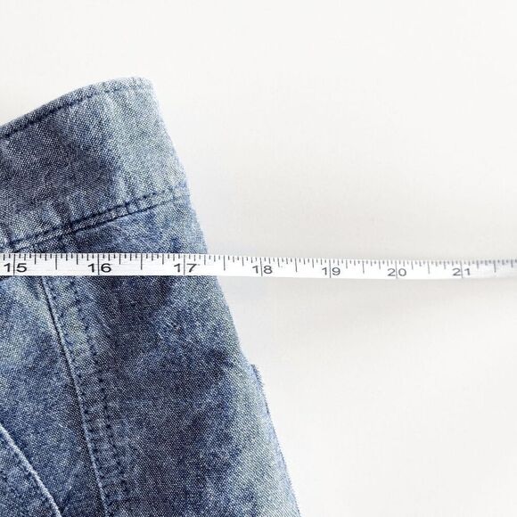 Gap Mens Reversible Bermuda Chino Floral Leaf Print Short Blue Green Size 34 - Picture 9 of 11